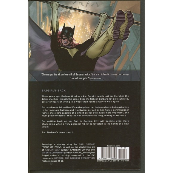 Batgirl The New 52 Vol 1 2 Gail Simone DC Comics Softcover Graphic Novel Set - Picture 3 of 5